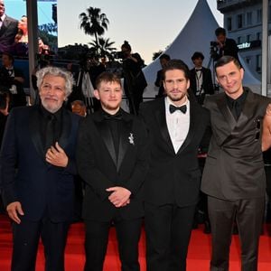 Alain Chabat, Anthony Bajon, François Civil, Raphaël Quenard - Descente des marches du film " L'amour ouf " lors du 77ème Festival International du Film de Cannes, au Palais des Festivals à Cannes. Le 23 mai 2024
© Bruno Bebert / Bestimage