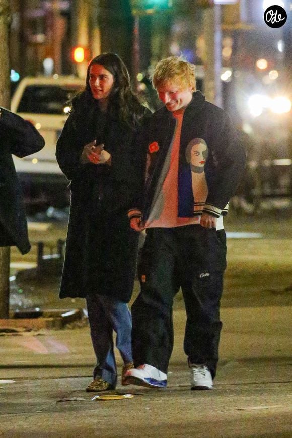 Le couple a depuis accueilli deux filles, Lyra et Jupiter.

Ed Sheeran et sa femme Cherry Seaborn lors d'une soirée romantique à New York. Photo par Backgrid USA / Bestimage