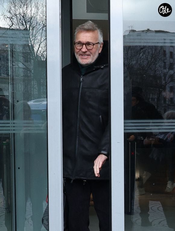 Exclusif - Laurent Ruquier - Les célébrités quittent les studios de RTL à Neuilly sur Seine, le 9 janvier 2025.