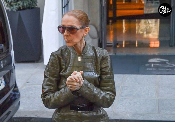 Elle portait une silhouette sur mesure signée Dior.

Céline Dion acclamée par ses fans à la sortie de l'hôtel Royal Monceau, sous le regard de ses fils, Nelson et E.Angelil, le 2 octobre 2026. La star s'apprête à rejoindre "La Plenitude Arena de Paris La Défense" pour poursuivre sa série de concerts. © PixPlanete / Bestimage