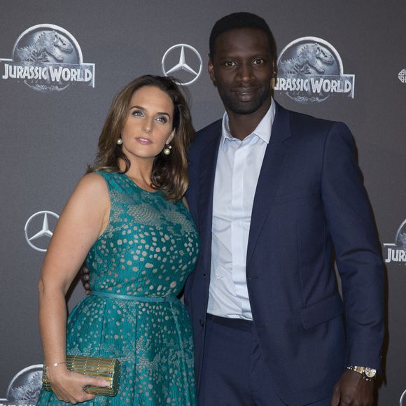 Omar Sy et sa femme Hélène Sy (boucles d'oreilles Messika) - Première du film "Jurassic World" à l'Ugc Normandie à Paris le 29 mai 2015. ©OLIVIER BORDE / BESTIMAGE