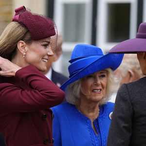 L'épouse du roi Charles III ne souhaitait pas que Kate Middleton participe à la conversation.

Le prince William, prince de Galles, et Catherine (Kate) Middleton, princesse de Galles, Camilla Parker Bowles, reine consort d'Angleterre, et la Première dame Melania Trump en grande discussion au château de Windsor. © Aaron Chown/WPA-Pool / Julien Burton via Bestimage