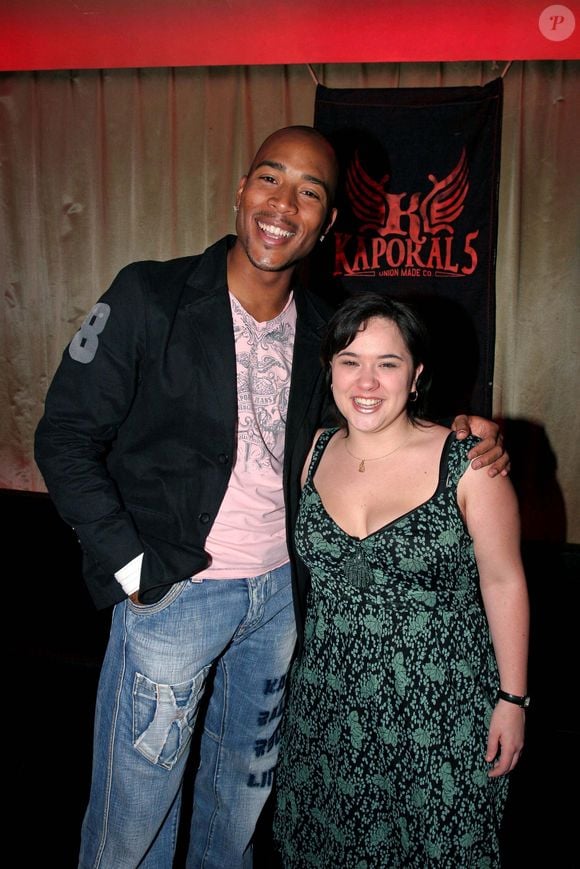 Jean-Luc Guizonne et Magalie Bonneau membres de 'Star Academy 5' assistent à la soirée 'Kaporal's Clothes' au club L'Etoile à Paris, France, le 4 février 2006. Photo by Benoit Pinguet/ABACAPRESS.COM