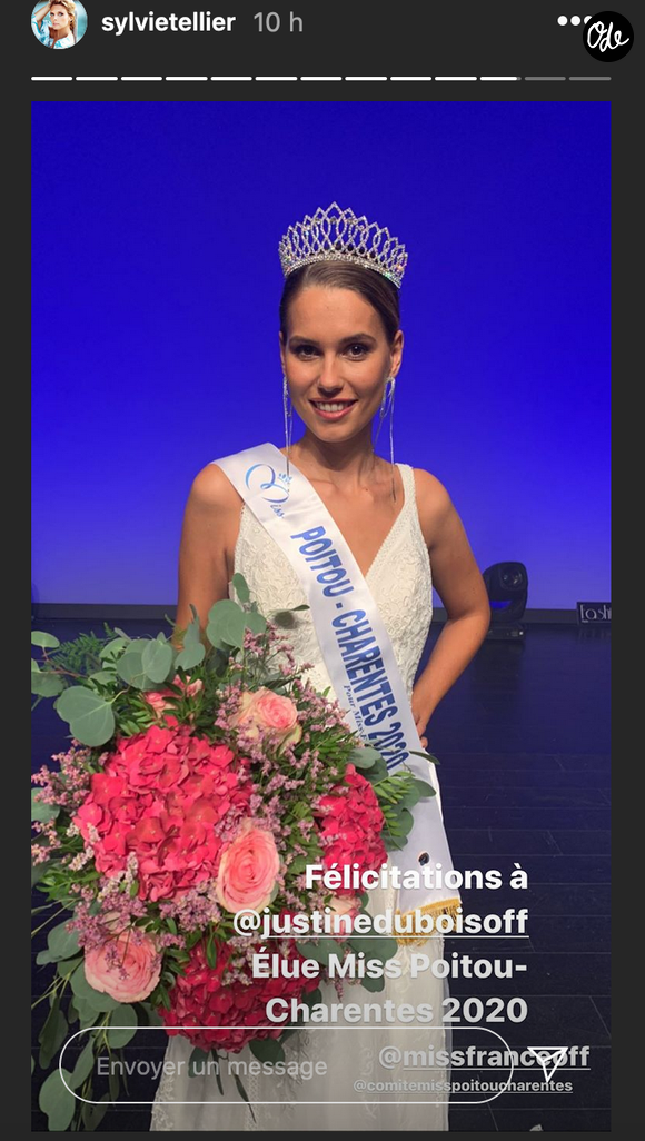 Justine Dubois, Miss Poitou-Charentes 2020, s'est mariée cet été.
Justine Dubois élue Miss Poitou-Charentes 2020 - Instagram, 29 août 2020