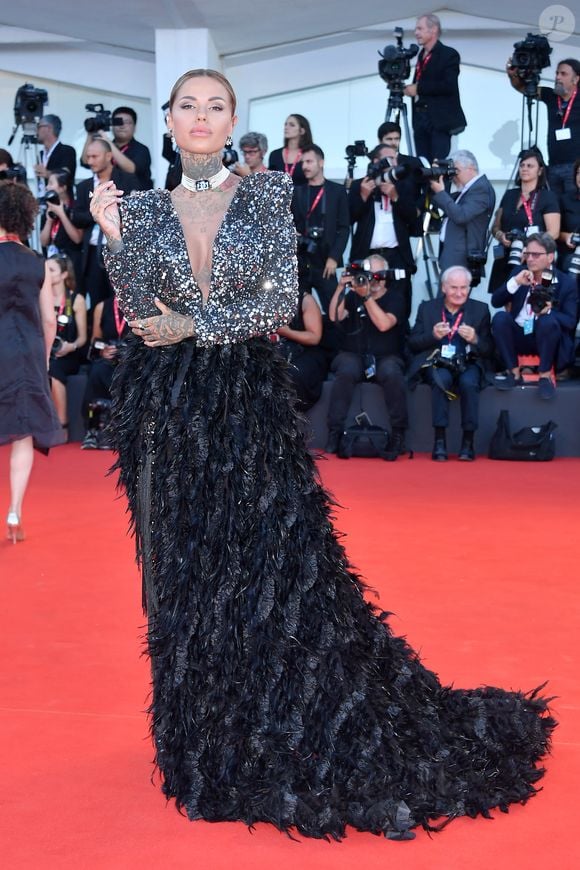 Zoe Cristofoli (compagne de Théo Hernandez) à la première du film "Saturday Fiction (Lan xin da ju yuan)" lors du 76ème festival du film de Venise, la Mostra, sur le Lido de Venise, Italie, le 4 septembre 2019.