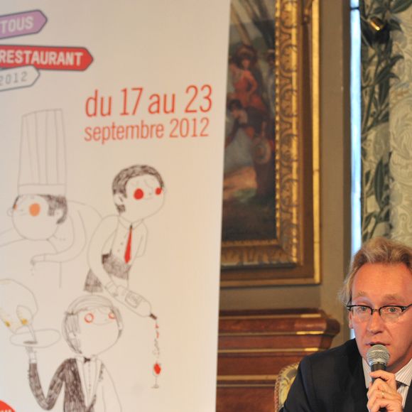 Laurent Plantier (directeur général d'Alain Ducasse Entreprise) - Paris le 04 09 2012 - Lancement de la 3ème édition de "Tous au restaurant", fête nationale des restaurants à la Mairie de Paris et dont les initiateurs sont Alain Ducasse et Laurent Plantier (directeur général d'Alain Ducasse Entreprise).