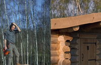 Vianney a construit de ses mains une cabane pendant 9 mois.