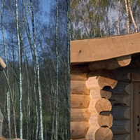 Vianney aidé par Edgar, son fils de 4 ans, pour construire sa cabane retirée de Paris : des images partagées