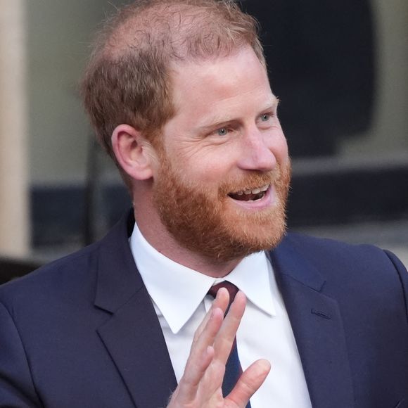 Le duc de Sussex quitte les Royal Courts of Justice, au centre de Londres. Photo par Jonathan Brady/PA Wire/ABACAPRESS.COM