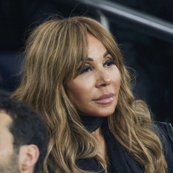 Cathy Guetta - Célébrités assistent au match de Ligue des champions entre le PSG et Manchester City (4-2) au Parc des Princes à Paris le 22 janvier 2025. © Cyril Moreau/Bestimage