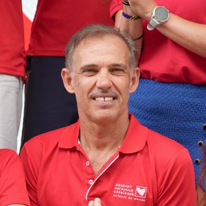 Exclusif - Paul Belmondo - Les célébrités lors de “L'Etape du Coeur” de l’association Mécénat Chirurgie Cardiaque lors de la 12ème étape de la 113ème édition du Tour de France entre Nevers et Chalon-sur-Saône, France, le 16 juillet 2026.  © Anne-Sophie Guebey/Bestimage