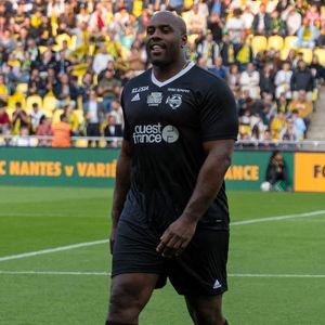 Teddy Riner - Match des Légendes du Variétés Club de France contre le FC Nantes au profit du Secours Populaire au stade de la Beaujoire à Nantes le 3 juin 2025. © Martin Bousseau/Bestimage