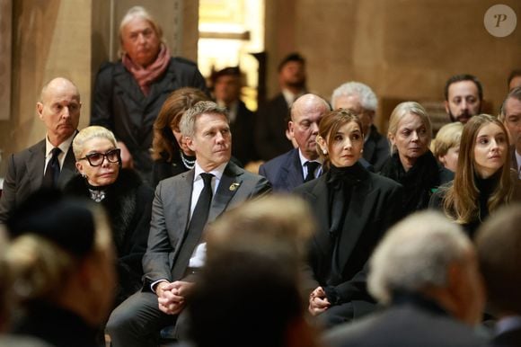Le prince Dimitri de Yougoslavie, Le prince Serge de Yougoslavie, La princesse Elena de Yougoslavie, Marina Ricolfi Doria, Le prince Emmanuel-Philibert de Savoie, La princesse Clotilde Courau de Savoie, La princesse Vittoria de Savoie - La cérémonie funéraire de Victor Emmanuel de Savoie, fils du dernier roi d'Italie, en la cathédrale Saint-Jean-Baptiste de Turin, le 10 février 2024. (SGP / BESTIMAGE).