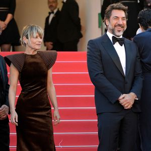 Marina Foïs et Javier Bardem, lors du tapis rouge du film 'El Ser Querido' à la 79ème édition du Festival International du Film de Cannes, le 16 mai 2026, à Cannes, Alpes-Maritimes, Provence-Alpes-Côte d'Azur (France). Photo par Stefano Spaziani / Europa Press/ABACAPRESS.COM