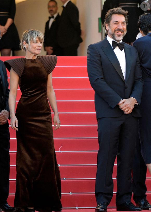 Marina Foïs et Javier Bardem, lors du tapis rouge du film 'El Ser Querido' à la 79ème édition du Festival International du Film de Cannes, le 16 mai 2026, à Cannes, Alpes-Maritimes, Provence-Alpes-Côte d'Azur (France). Photo par Stefano Spaziani / Europa Press/ABACAPRESS.COM