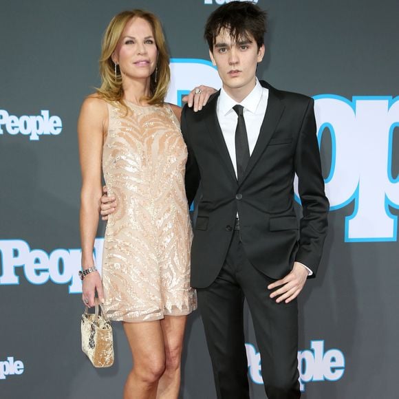 Alain-Fabien Delon et sa mère Rosalie Van Breemen - Soirée pour le lancement du magazine "People" en Allemagne à Berlin le 17 mars 2015