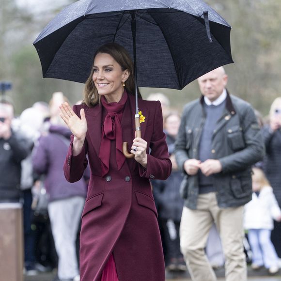 Le Prince William, le Prince de Galles, et Catherine, la Princesse de Galles, visitent Powys, à l'occasion de la fête de la Saint Davids. Photo par GOFF  / BESTIMAGE