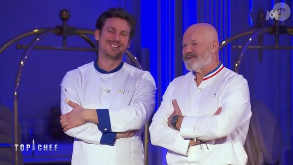 Philippe Etchebest en larmes face à Charles après son élimination de "Top Chef 2025", épisode du 4 juin, sur M6