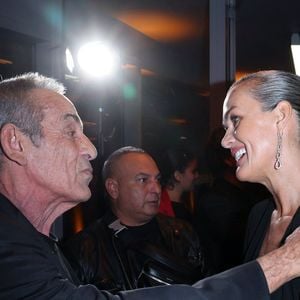 Thierry Ardisson et Laeticia Hallyday - Soirée de gala "Heroes for Imagine" qui a permis de récolter dix millions d'euros au profit de la recherche contre les maladies génétiques à Paris le 23 septembre 2024. © Dominique Jacovides / Bestimage