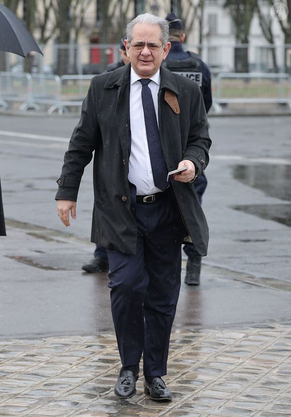 guest - Arrivées aux obsèques de Jean-Louis Debré en la cathédrale Saint-Louis des Invalides à Paris le 10 mars 2025. © Cyril Moreau/Bestimage
