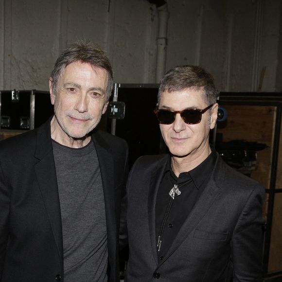 Alain Chamfort et Etienne Daho dans les Backstage de la 7eme Ceremonie de remise des Grands Prix Sacem aux Folies Bergere a Paris, France, le 30 Novembre 2015. Photo de Jerome Domine/ ABACAPRESS.COM