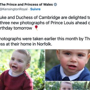 Le prince Louis immortalisé par sa mère Kate Middleton - publication relayée sur la Toile pour célébrer son anniversaire (2019).