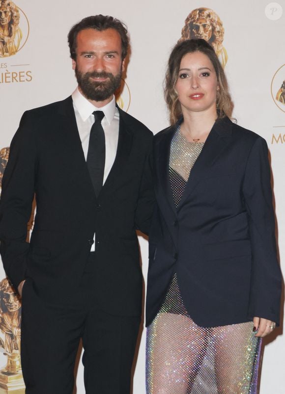 Amaury de Crayencour et sa compagne - 36ème cérémonie des Molières aux Folies Bergère à Paris le 28 avril 2025. © Coadic Guirec/Bestimage