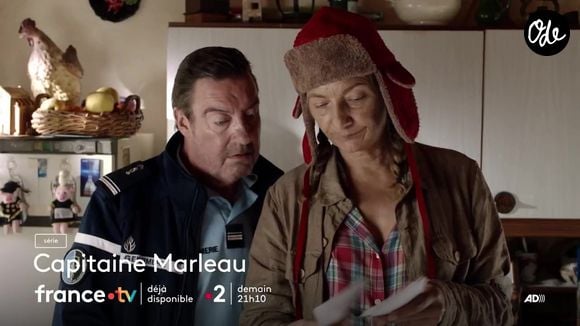 Réalisée par Josée Dayan, elle met en scène Corinne Masiero dans le rôle d’une capitaine de gendarmerie atypique.

Corinne Masiero dans la série "Capitaine Marleau"

Capture d'écran de la bande-annonce des épisodes de "Capitaine Marleau" diffusés sur France 2, le 7 août 2026.