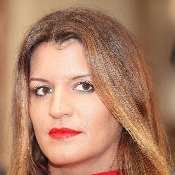 Marlène Schiappa, Secrétaire d'État auprès de la Première ministre, chargée de l'Économie sociale et solidaire et de la Vie associative- Remise du prix Ilan Halimi à l'Hôtel de Bourvallais à Paris, en présence d'E.Dupond-Moretti, ministre de la Justice, le 14 février 2023.  © Jonathan Rebboah / Bestimage