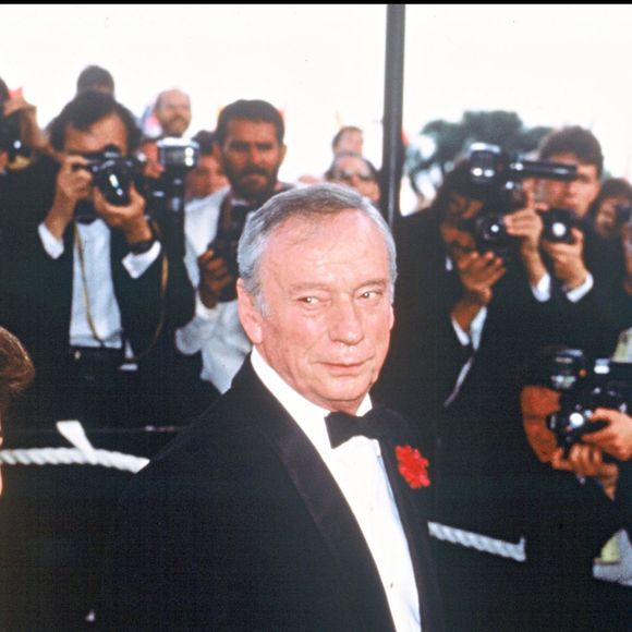 Yves Montand et Carole Amiel au festival de Cannes
