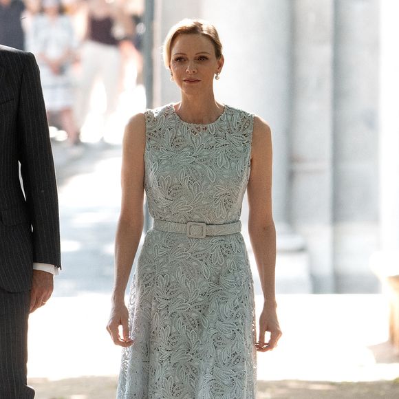 La princesse Charlène de Monaco lors du 150ème anniversaire de l'établissement des premières relations diplomatiques entre l'Espagne et Monaco au Jardin botanique royal à Madrid le 1er juin 2026. LALO YASKY / BESTIMAGE