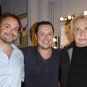 Michel Sardou et ses fils Romain et Davy - Michel Sardou assiste à la représentation de son fils Davy au Théâtre Rive-Gauche dans la pièce "Georges et Georges " à Paris le 2 septembre 2014.
COADIC GUIREC / BESTIMAGE