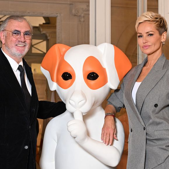 EXCLUSIF - Robert Roux, l'adjoint au maire de Nice en charge de la Culture, et Adriana Karembeu pour une soirée unique dans les salons du Musée Masséna à Nice, le 22 janvier 2026, au profit de la Fondation Claude Pompidou© Bruno Bebert/Bestimage