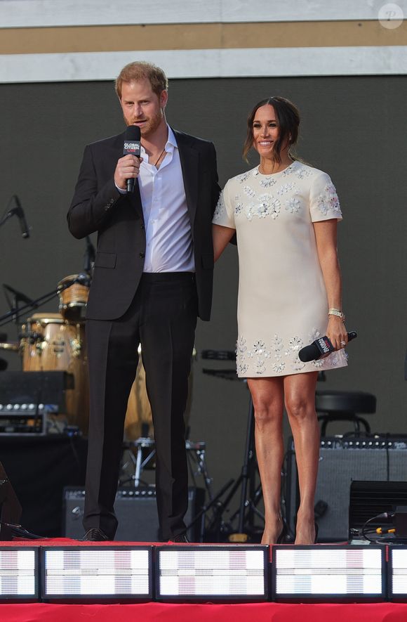 Prince Harry, Meghan Markle - A travers le monde, de nombreuses personnalités se sont mobilisées pour l'événement "Global Citizen Live". Le 26 septembre 2021.Zuma Press/Bestimage