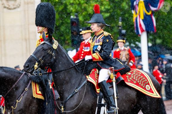 Le prince Edward, duc d'Edimbourg et La princesse Anne - Les membres de la famille royale britannique lors de la parade Trooping the Color à Londres, Royaume Uni, le 15 juin 2024. © Backgrid USA/Bestimage