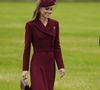 Kate Middleton portait une tenue bordeaux et un sac Chanel assorti.

La princesse de Galles lors de l'arrivée du président Donald Trump et de la première dame Melania Trump au château de Windsor à Windsor, Berkshire, Angleterre, Royaume-Uni, le 17 septembre 2025, au premier jour de leur deuxième visite d'État au Royaume-Uni.  ©Chown Aaron/PA Photos/ABACA