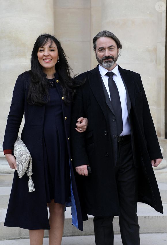 Le prince Joachim Murat et sa femme la princesse Yasmine - Commémoration du bicentenaire de la mort de Napoléon 1er aux Invalides à Paris. Le 5 mai 2021. © AGENCE / BESTIMAGE