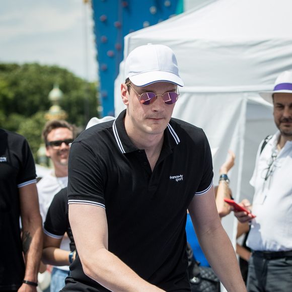 Yannick Agnel - Journée Paris 2024 sur la place de La Concorde à Paris le 23 juin 2019. © Cyril Moreau/Bestimage
