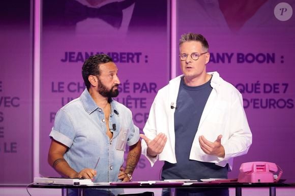 Cyril Hanouna, Matthieu Delormeau - Présentation de la nouvelle émission "Tout beau, tout n9uf" présentée par C. Hanouna sur W9 à Paris le 1er septembre 2025. © Jack Tribeca / Bestimage