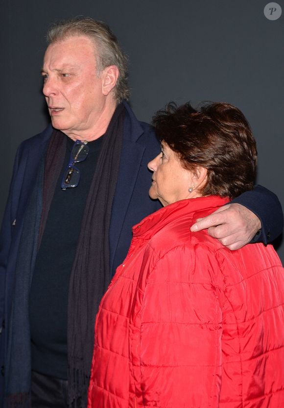 Herbert Léonard et sa femme Cléo (Chantal Rousselot) - Avant-première du film "Les dents, pipi et au lit" au cinéma UGC Ciné Cité Les Halles à Paris, France, le 27 mars 2018. © Veeren/Bestimage