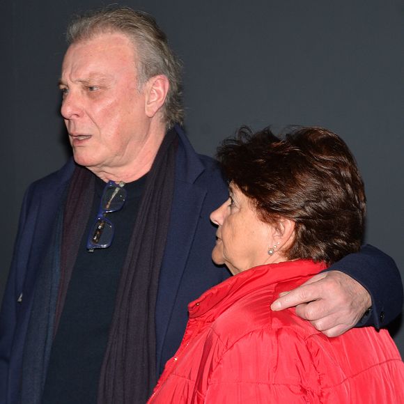 Herbert Léonard et sa femme Cléo (Chantal Rousselot) - Avant-première du film "Les dents, pipi et au lit" au cinéma UGC Ciné Cité Les Halles à Paris, France, le 27 mars 2018. © Veeren/Bestimage