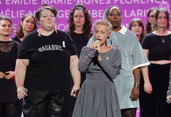 Exclusif - Lio, Diariata N'Diaye - Enregistrement du concert "Nos voix pour toutes", au profit de La fondation des femmes, à l'Adidas Arena à Paris, diffusée le 11 décembre sur TMC
© Coadic Guirec-Cyril Moreau / Bestimage