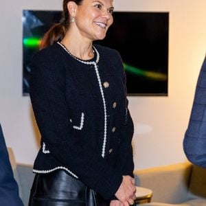 La princesse Victoria de Suède visite l'Association des soldats suédois à Stockholm, le 4 décembre 2024. 
© SPA / Dana Press / Bestimage