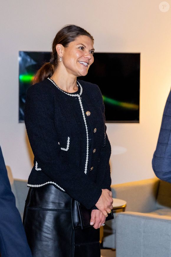 La princesse Victoria de Suède visite l'Association des soldats suédois à Stockholm, le 4 décembre 2024. 
© SPA / Dana Press / Bestimage