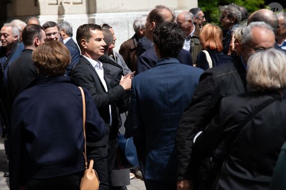 Laurent Luyat Obsèques du journaliste Daniel Bilalian en l'église Saint-Pierre de Neuilly-sur-Seine, France, le 22 mai 2025. © Clovis-Ouahcene/Bestimage
