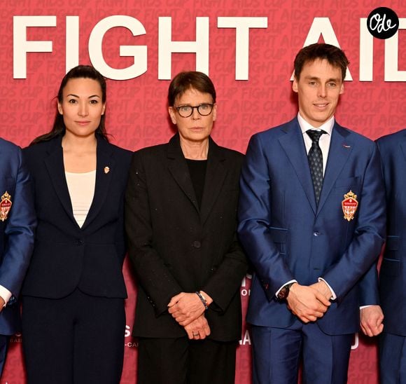 Marie Ducruet, la princesse Stéphanie de Monaco et Louis Ducruet durant la soirée de gala du "Fight Aids Cup 2026" à l'hôtel Fairmont Monte-Carlo à Monaco, le 24 janvier 2026.

© Bruno Bebert / Bestimage
