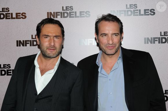 Mais les deux stars ont nuancé aussi la situation en citant leur expérience personne avec certaines femmes.

Archive - Gilles Lellouche et Jean Dujardin lors de l'avant-premiere des Infideles a Paris le 14 fevrier 2012
RACHID BELLAK / BESTIMAGE