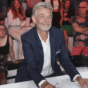 Exclusif - Gilles Verdez sur le plateau de l'émission Touche pas à mon poste (TPMP) présentée en direct par C.Hanouna et diffusée sur C8 le 29 août 2022. © Jack Tribeca / Bestimage