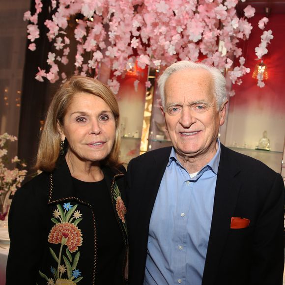 Exclusif - Philippe Labro et sa femme Françoise Coulon - Soirée Baccarat "Wedding in Colour" à Paris le 22 janvier 2016. © Denis Guignebourg/Bestimage