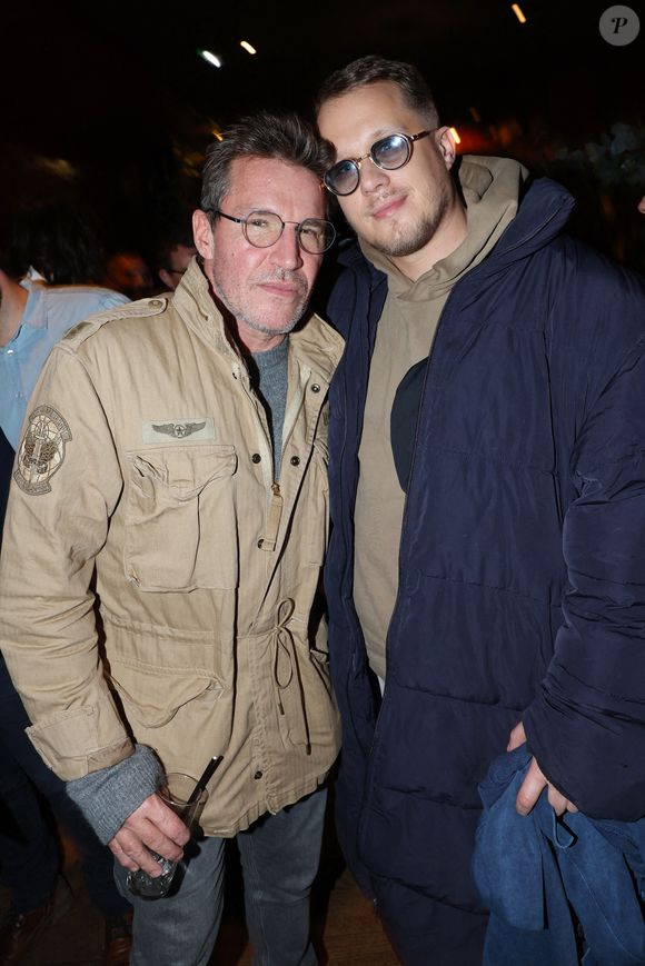 Benjamin Castaldi et Guillaume Genton assistent au lancement du livre de Valerie Benaim " Il n'est pas celui que vous croyez " organisé par Five Eyes Production au Buddha Bar à Paris, France le 07 février 2024 à Paris, France. Photo by Jerome Domine/ABACAPRESS.COM